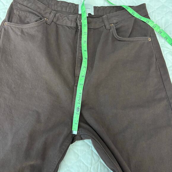 Reformation Sz 30 Wilder Wide Leg Flare Mocha Brown Jeans - Picture 8 of 11